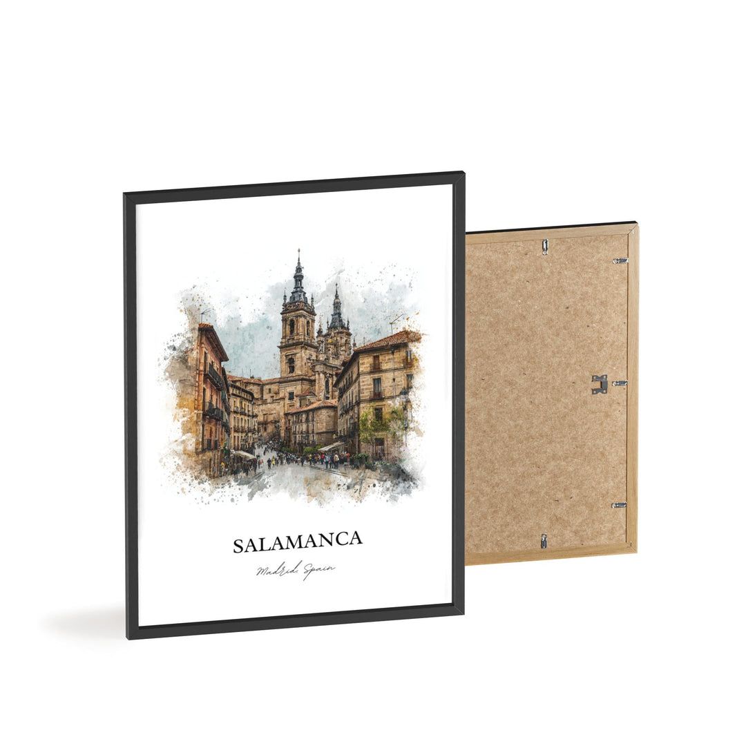 Salamanca, Spain – Watercolor Art Print