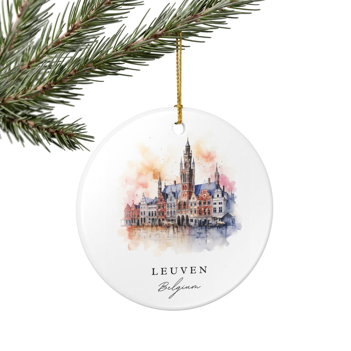 Leuven Belgium Ornament: Unique Leuven Souvenir, Leuven Belgium Xmas Decor, and Authentic Belgium Gift