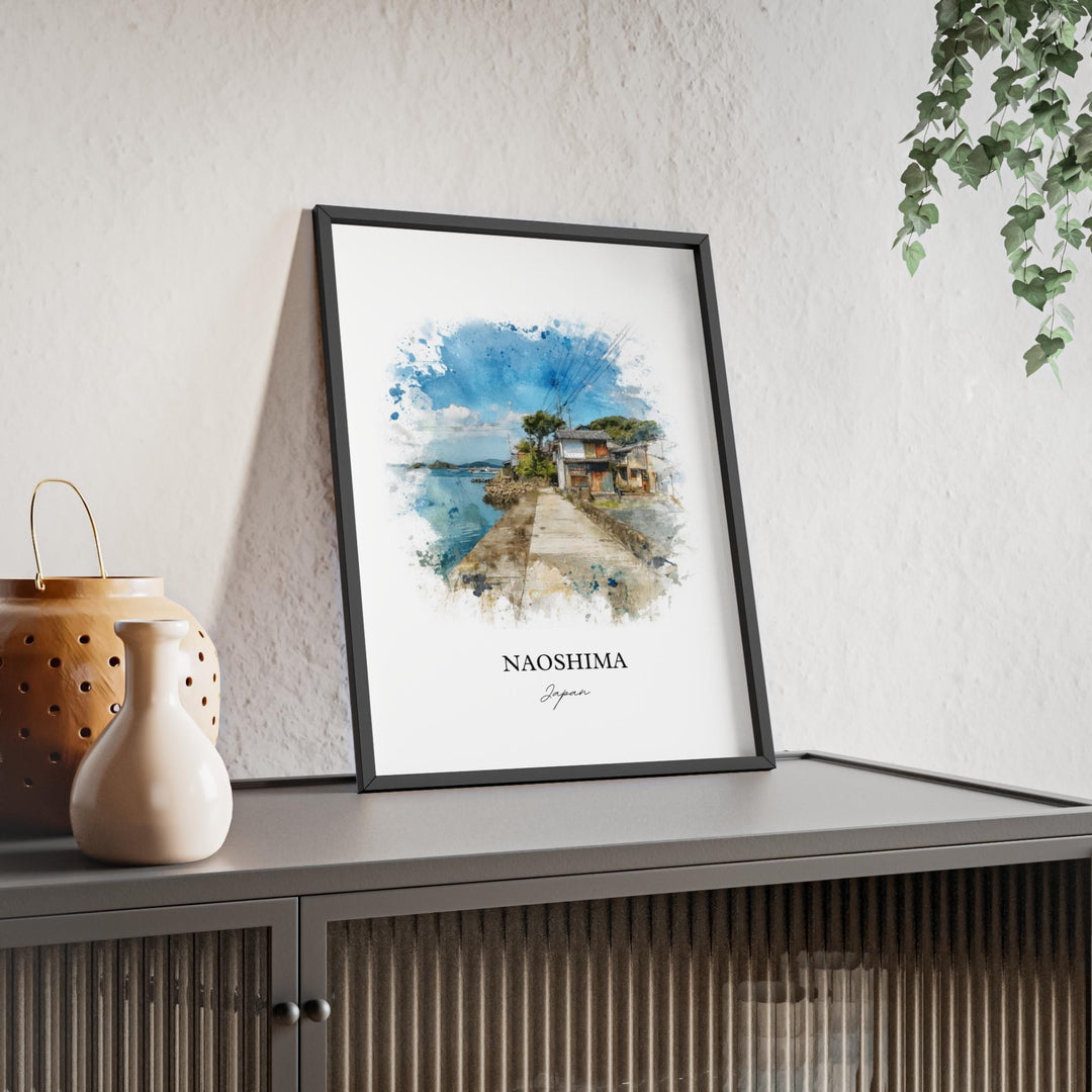Naoshima, Japan – Watercolor Art Print