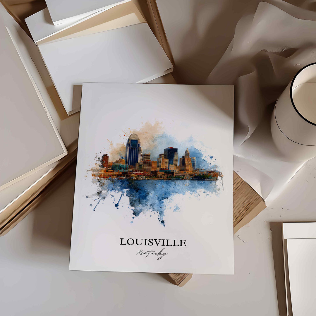 Louisville, Kentucky – Watercolor Art Print