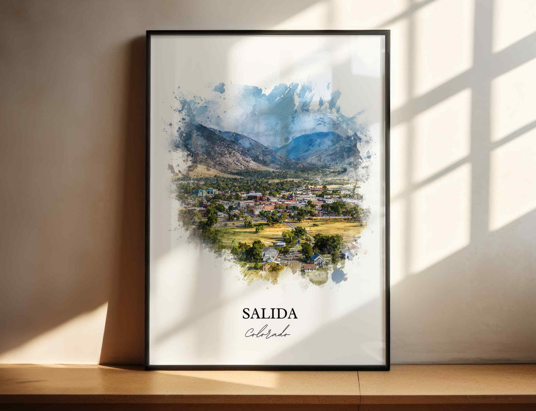 Salida, Colorado – Watercolor Art Print