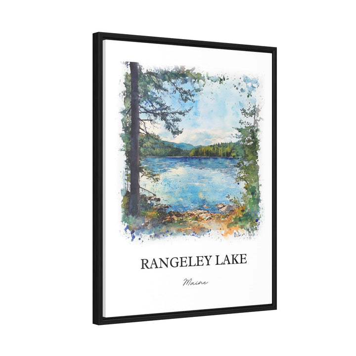 Rangeley Lake Wall Art, Franklin County ME Print, Maine Watercolor Art, Rangeley Lake Gift, Travel Print, Travel Poster, Housewarming Gift