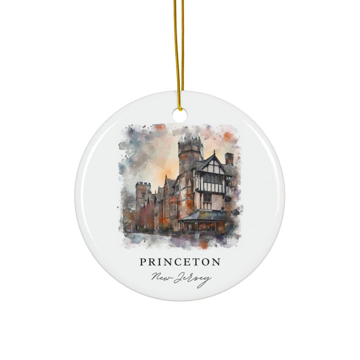 Princeton NJ Ornament: Unique Princeton Souvenir, Princeton Xmas Decor, and Authentic Princeton NJ Gift