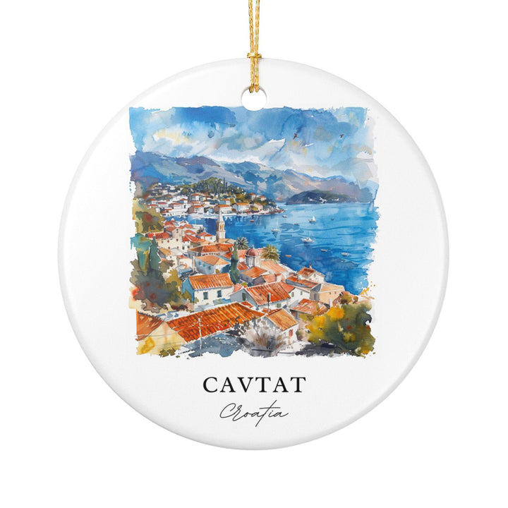 Cavtat Croatia Ornament: Unique Cavtat Souvenir, Cavtat Xmas Decor, and Authentic Cavtat Croatia Gift