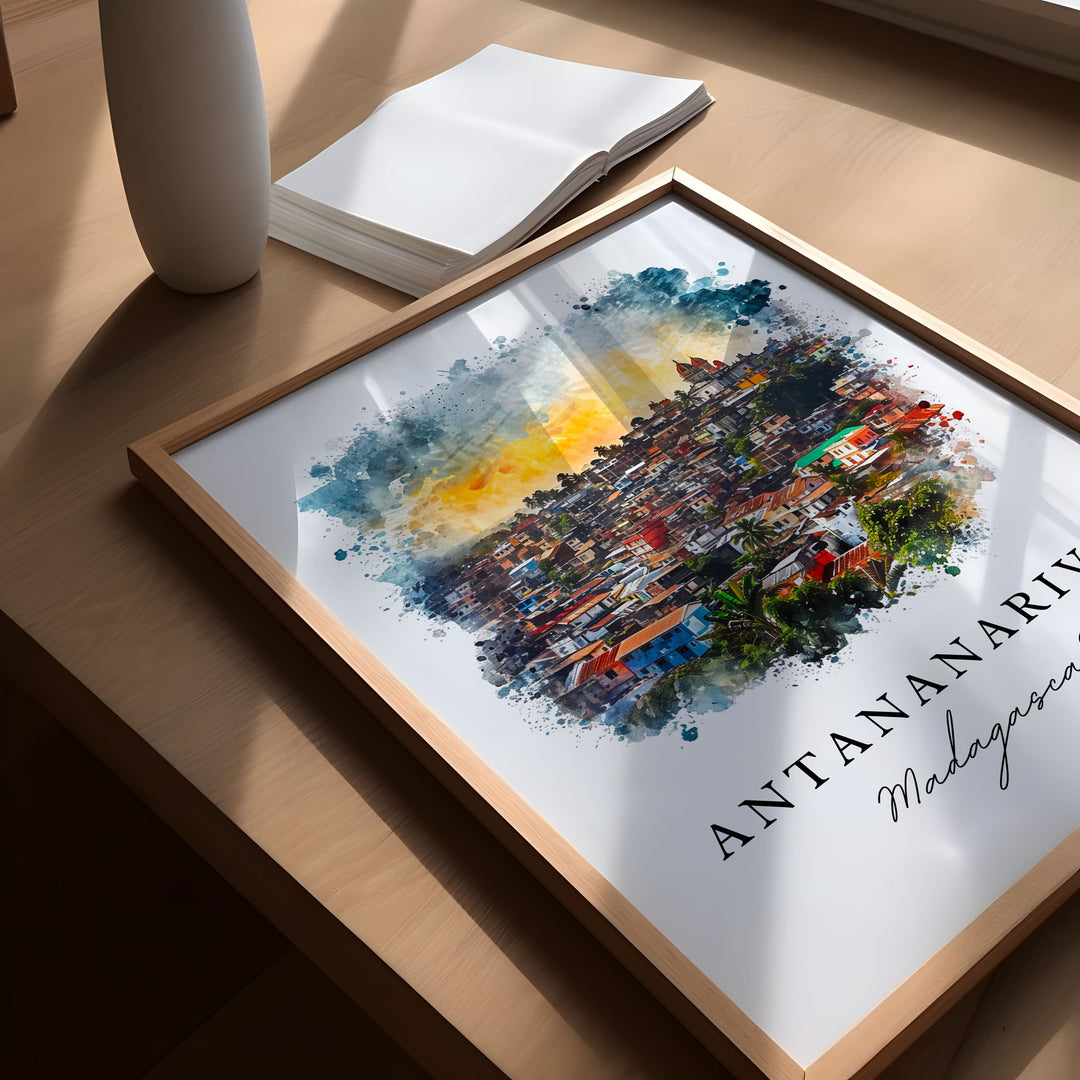 Antananarivo Wall Art - Madagascar Print