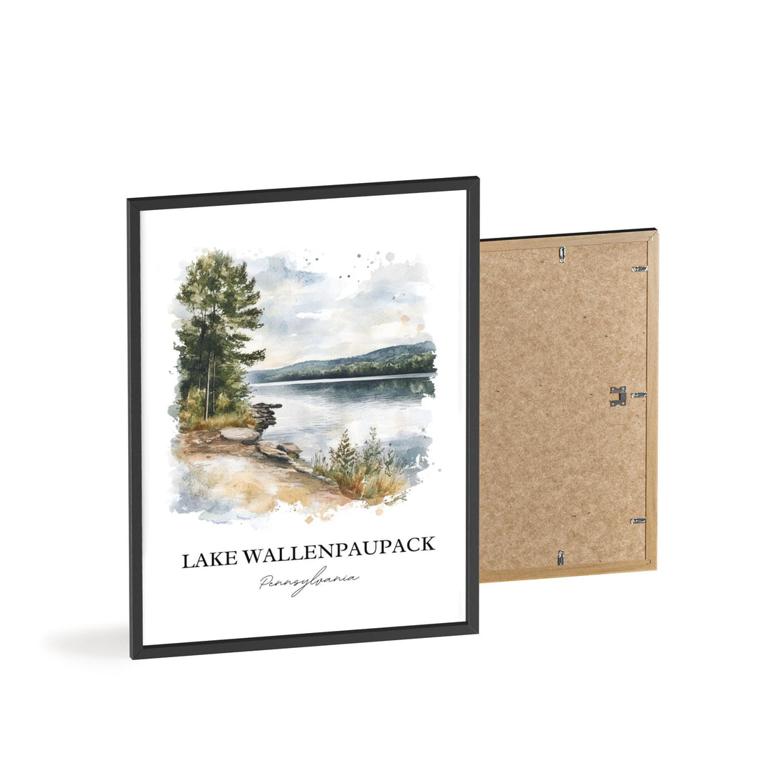 Lake Wallenpaupack Art, Tafton PA Print, Pennsylvania Watercolor, Lake Wallenpaupack Gift, Travel Print, Travel Poster, Housewarming Gift