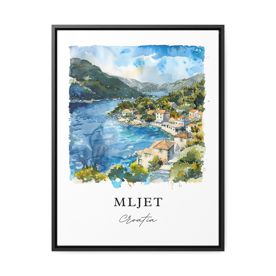 Mljet Croatia Art, Mljet Print, Mljet Croatia Watercolor Art, Dalmatia Region Gift,