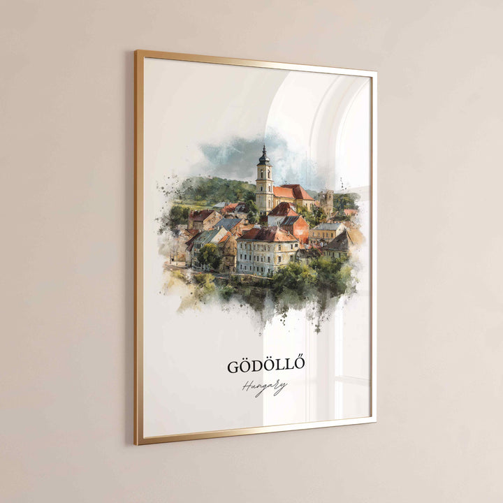 Gödöllő, Hungary – Watercolor Art Print