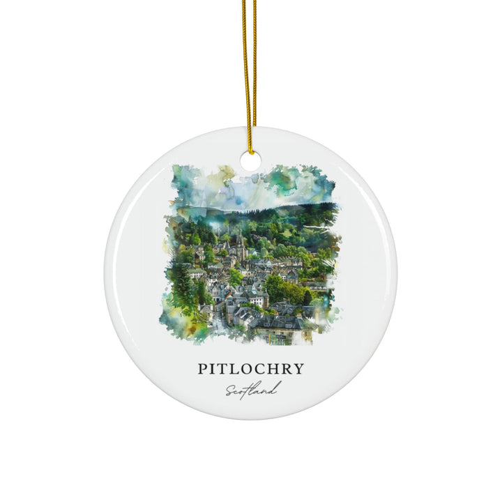 Pitlochry Scotland Ornament: Unique Pitlochry Souvenir, Pitlochry Xmas Decor, and Authentic Pitlochry Christmas Gift