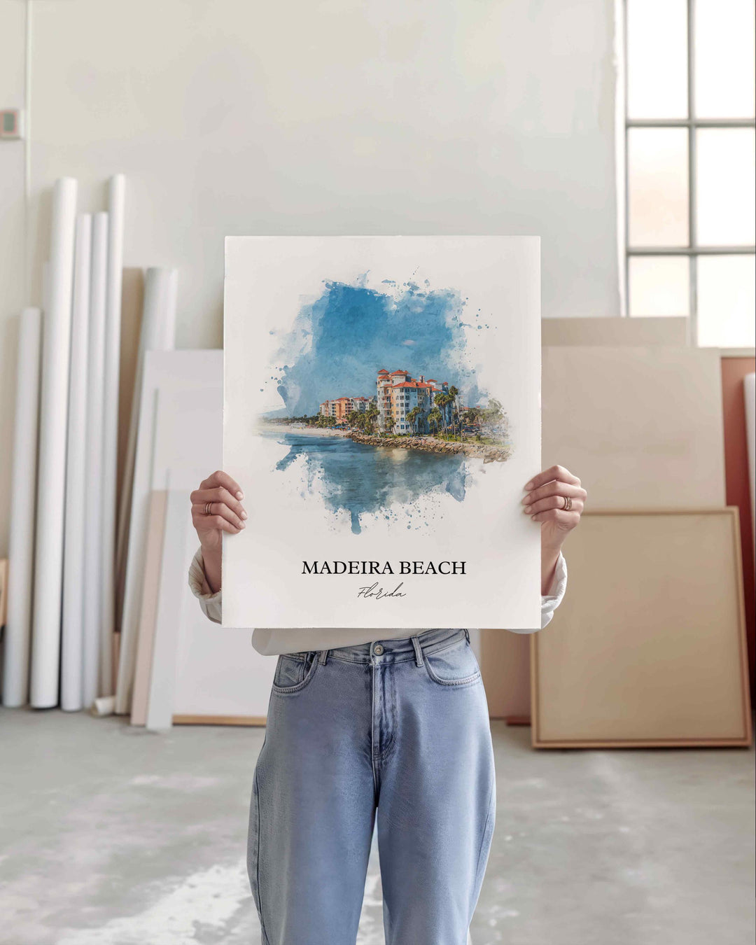 Madeira Beach, Florida – Watercolor Art Print