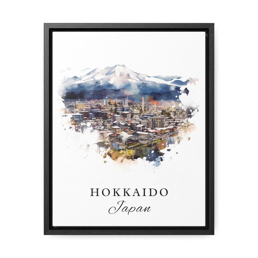 Hokkaido Japan wall art - Japan, Hokkaido poster, Hokkaido Wedding gift, Mount Asahi souvenir, Custom Text, Hokkaido Personalised Gift