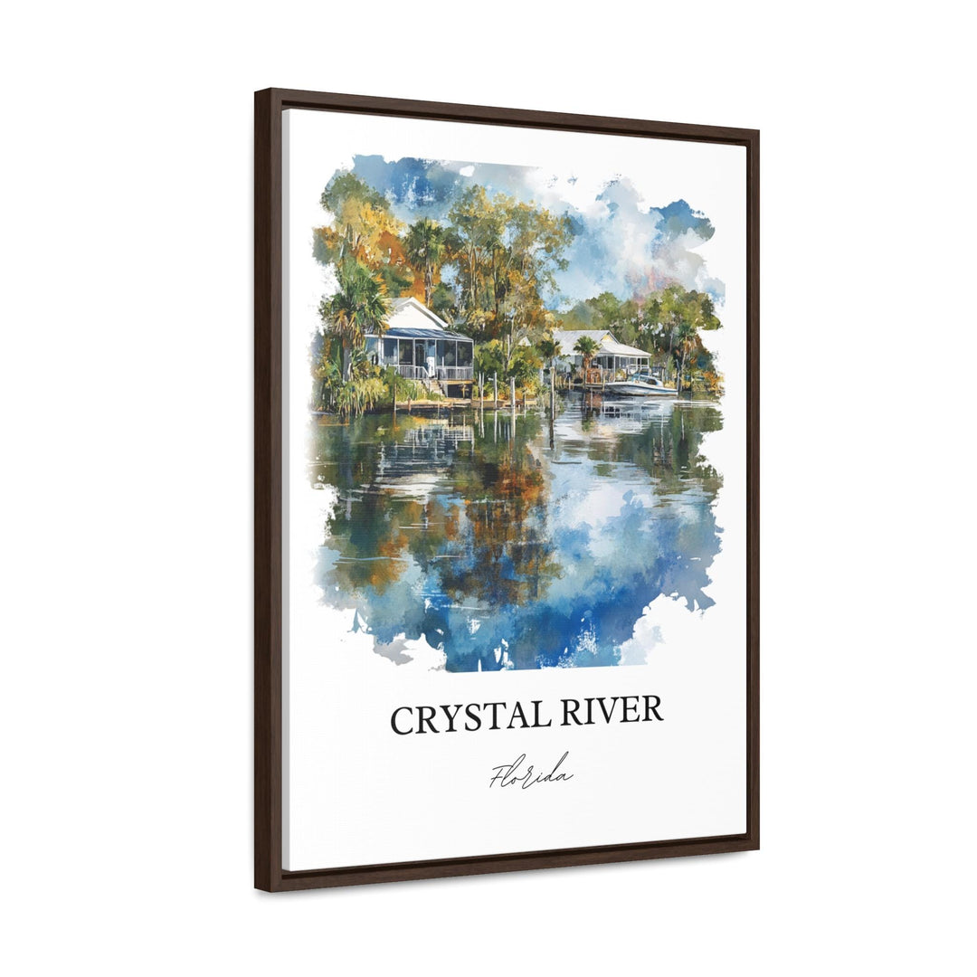 Crystal River, FL, USA – Watercolor Art Print