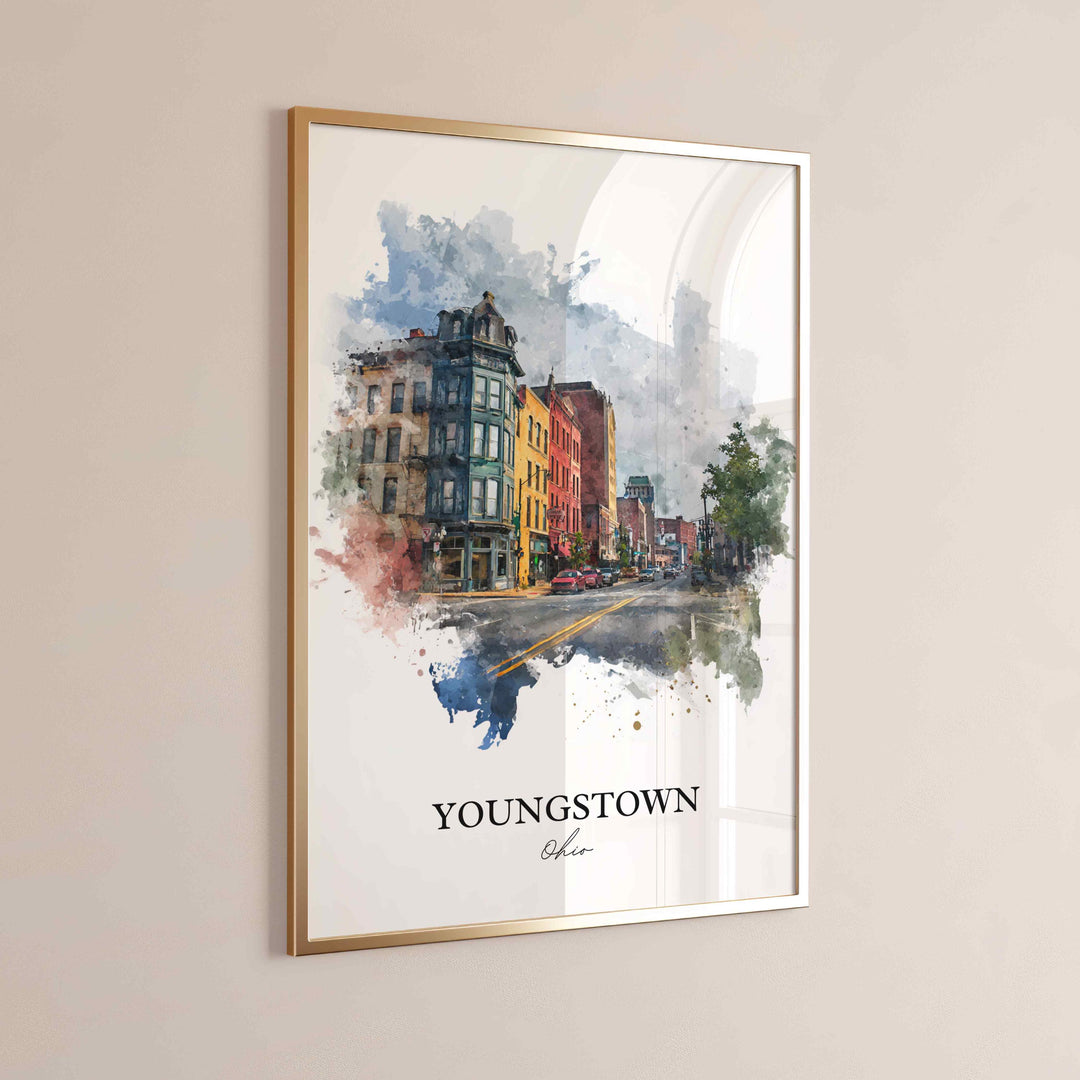 Youngstown, Ohio – Watercolor Art Print