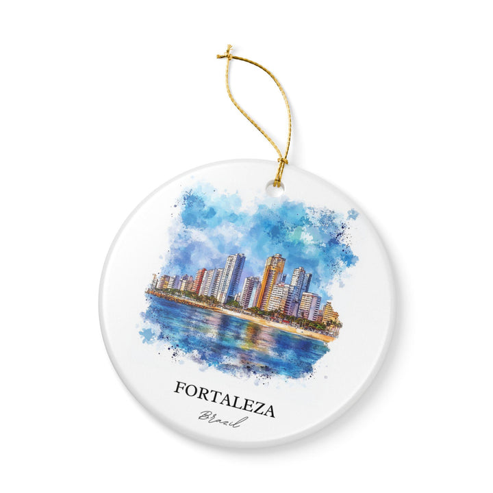 Fortaleza, Brazil Ornament: Unique Fortaleza Souvenir, Fortaleza Xmas Decor, and Authentic Fortaleza Brazil Gift