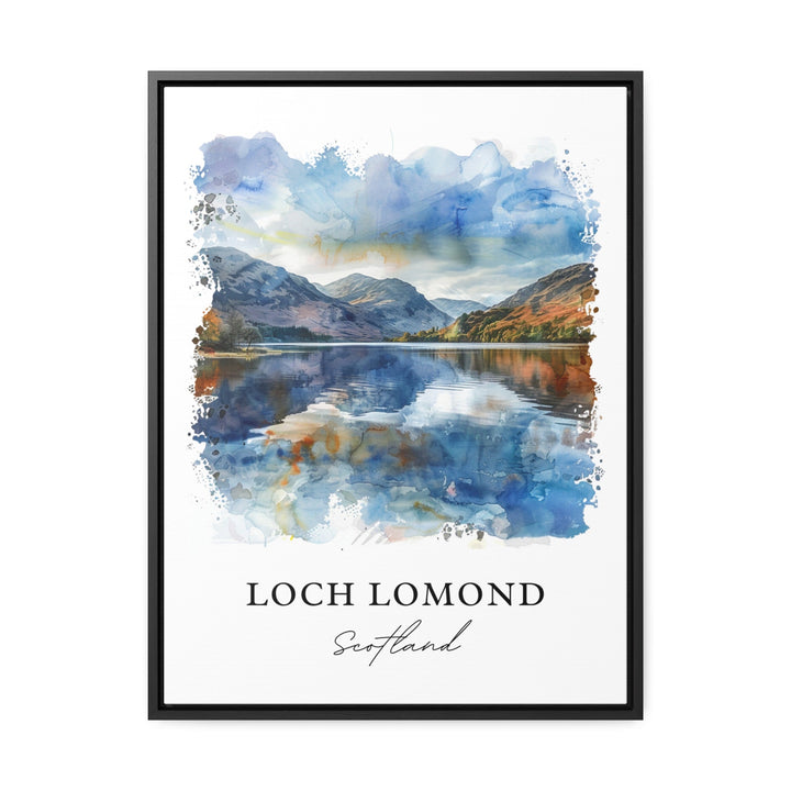 Loch Lomond Wall Art, Loch Lomond Print, Loch Lomond Watercolor, Loch Lake Scotland Gift, Travel Poster, Housewarming Gift