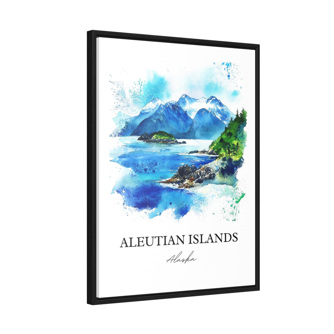 Aleutian Islands Wall Art, Alaska Print, Aleut Islands Watercolor Art, Aleutian Islands Gift, Travel Print, Travel Poster, Housewarming Gift