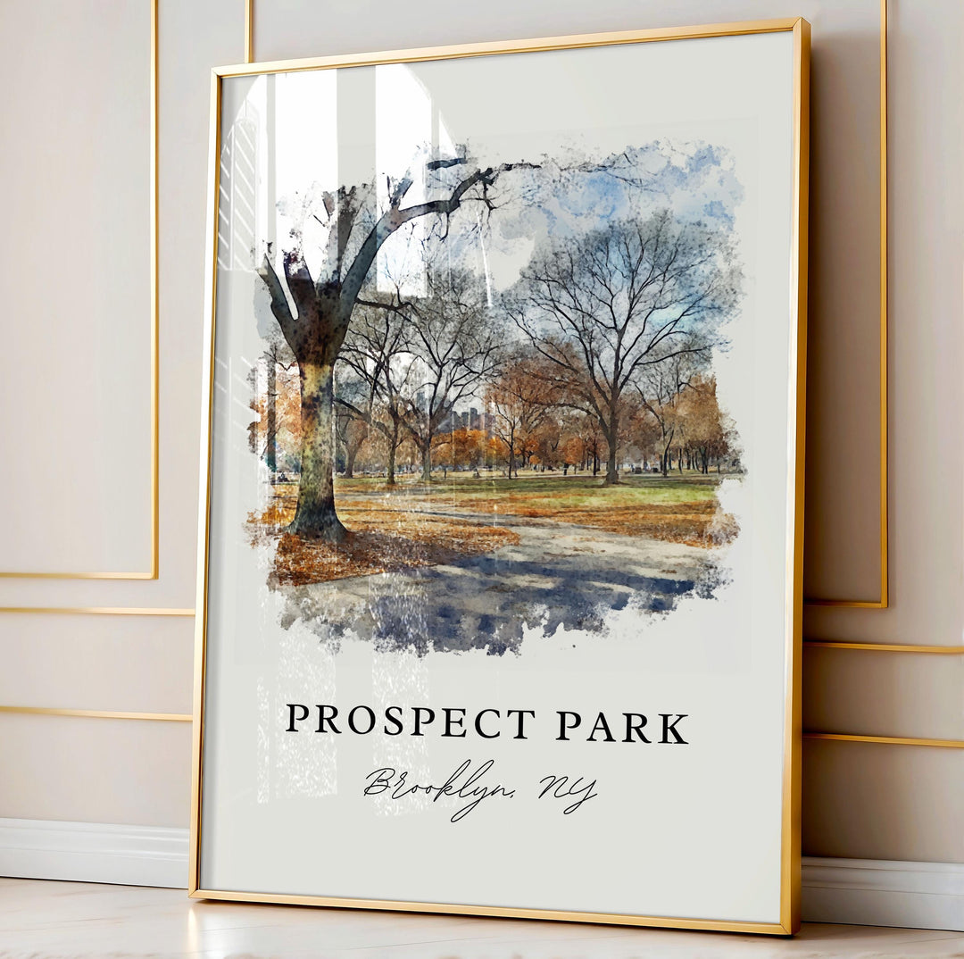 Prospect Park Brooklyn Art, Prospect Park Print, Brooklyn Watercolor Art, Prospect Park Gift,