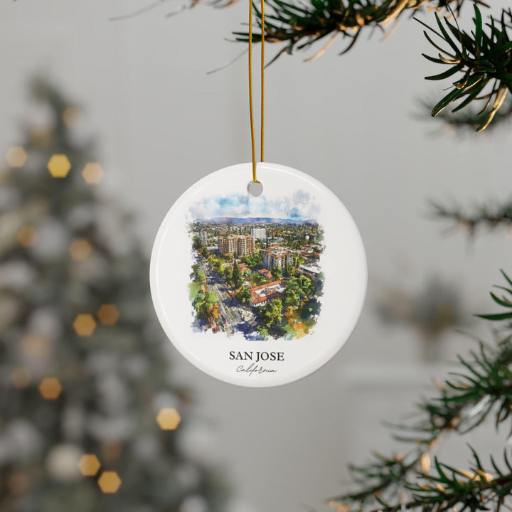 San Jose California Ornament: Unique San Jose CA Souvenir, San Jose Xmas Decor, and Authentic California Gift