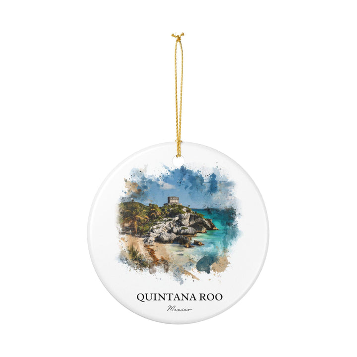 Quintana Roo Ornament: Unique Quintana Roo Souvenir, Playa del Carmen Xmas Decor, and Authentic Playa del Carmen Gift
