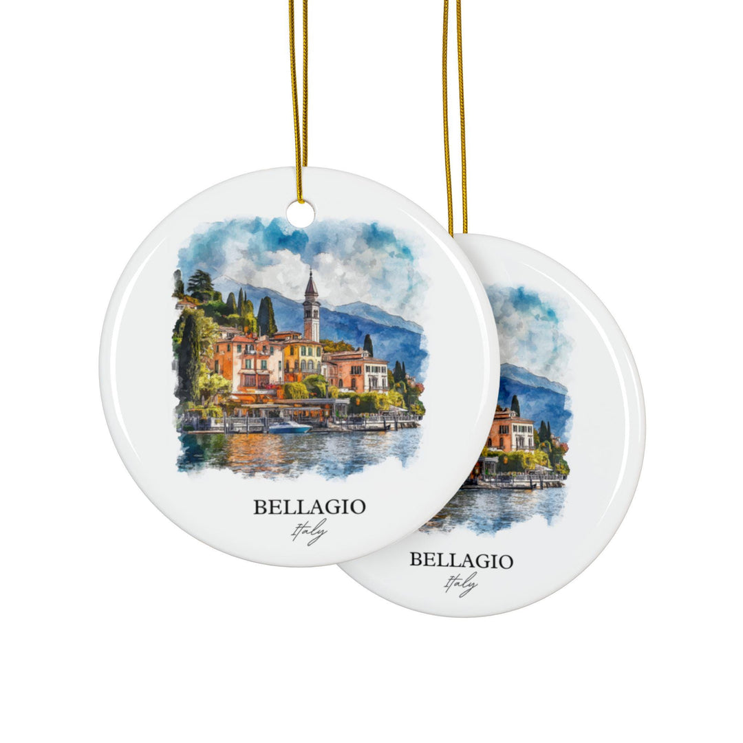 Bellagio Italy Ornament: Unique Lake Como Souvenir, Lake Como Xmas Decor, and Authentic Bellagio Italy Gift