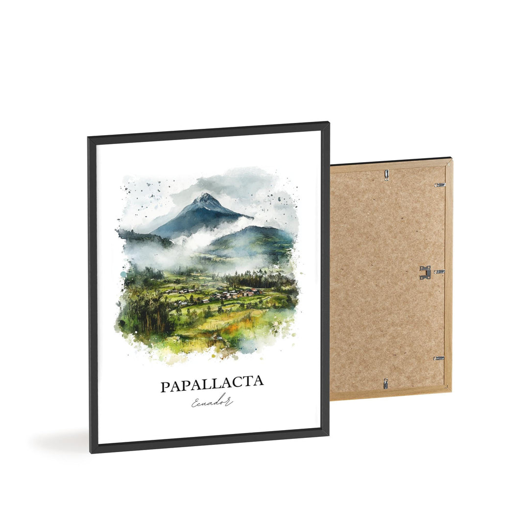 Papallacta Wall Art, Napo Province Print, Ecuador Watercolor Art, Papallacta Gift, Travel Print, Travel Poster, Housewarming Gift