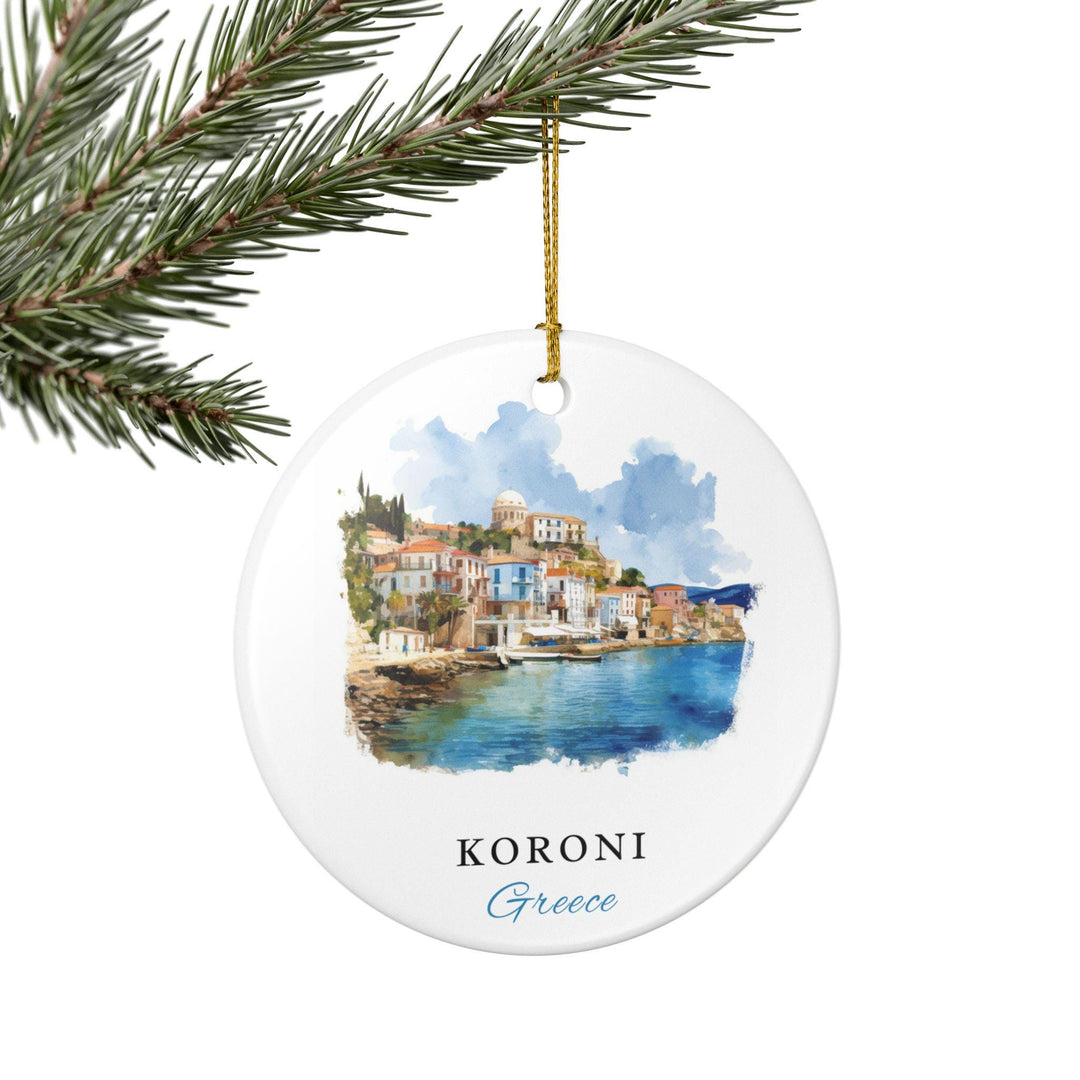 Koroni, Greece Ornament: Unique Koroni Souvenir, Koroni Xmas Decor, and Authentic Koroni Gift