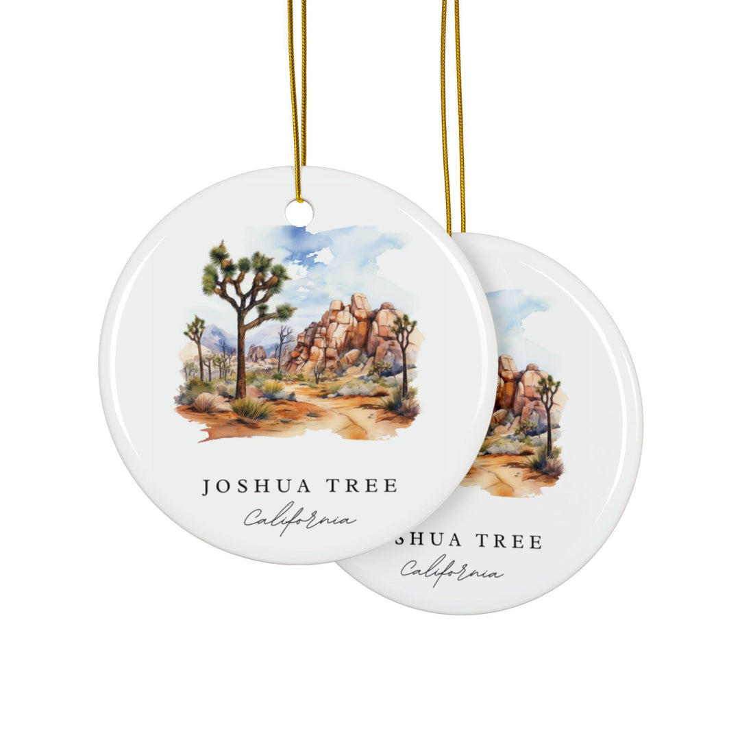 Joshua Tree CA Ornament: Unique Joshua Tree Souvenir, Joshua Tree Xmas Decor, and Authentic Joshua Tree Gift