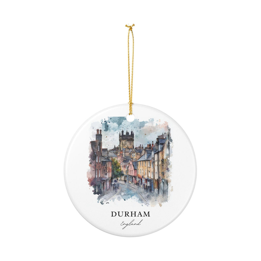 Durham England Ornament: Unique Durham Souvenir, Durham England Xmas Decor, and Authentic England Gift
