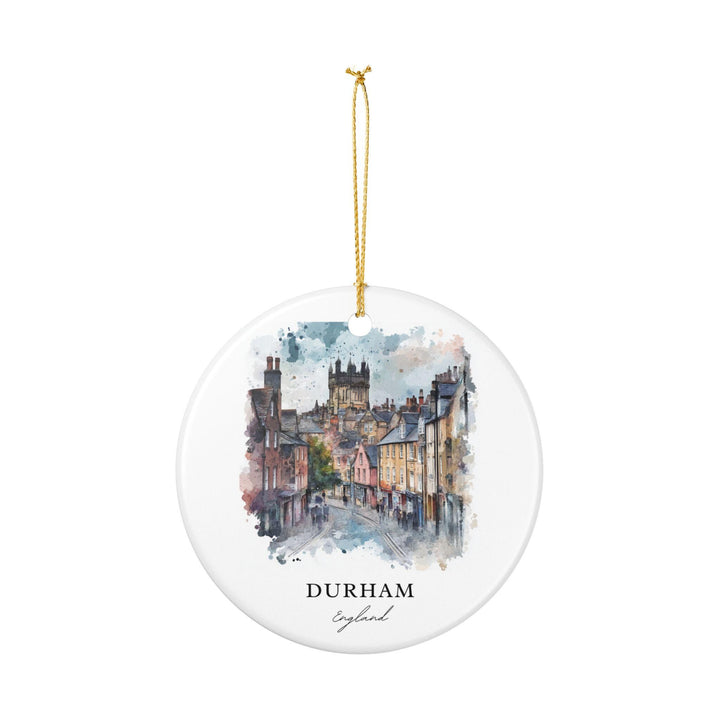 Durham England Ornament: Unique Durham Souvenir, Durham England Xmas Decor, and Authentic England Gift