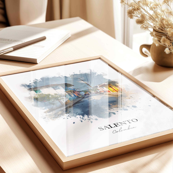 Salento, Colombia – Watercolor Art Print