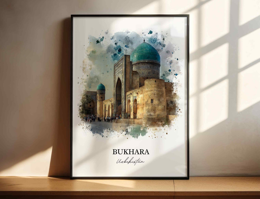 Bukhara, Uzbekistan – Watercolor Art Print