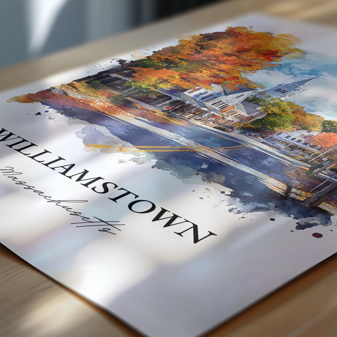 Williamstown Wall Art - Massachusetts Print