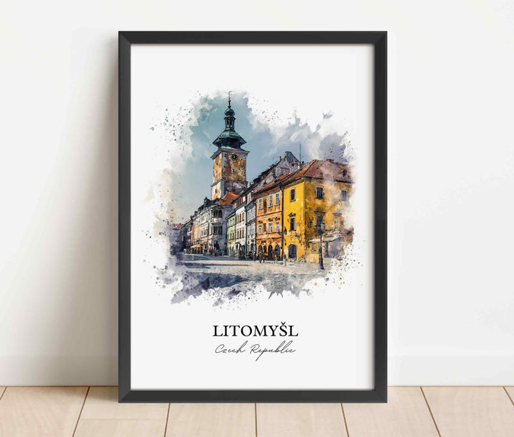 Litomysl, Czech Republic – Watercolor Art Print