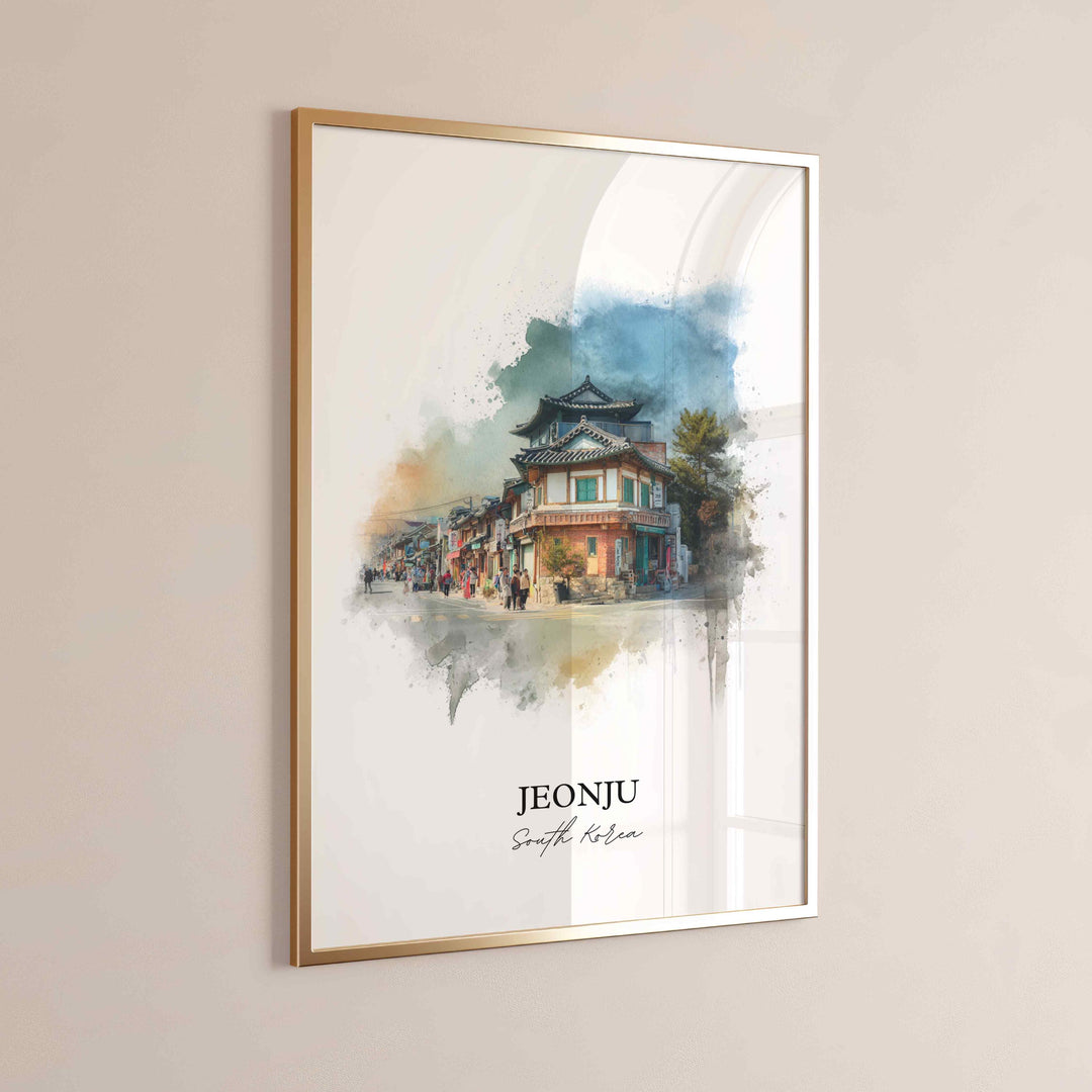 Jeonju, South Korea – Watercolor Art Print