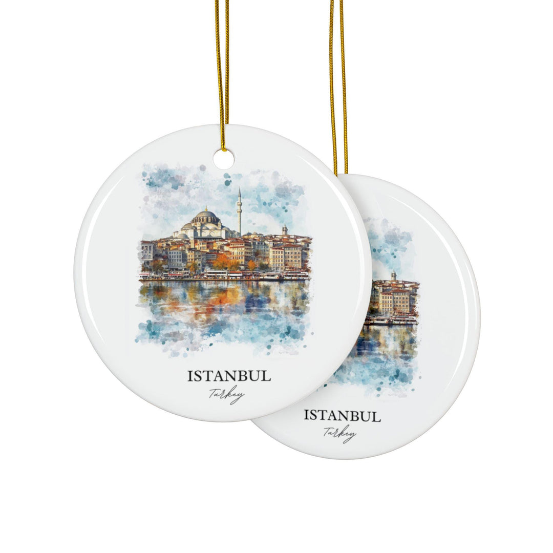 Istanbul Turkey Ornament: Unique Istanbul Souvenir, Istanbul Xmas Decor, and Authentic Istanbul Gift