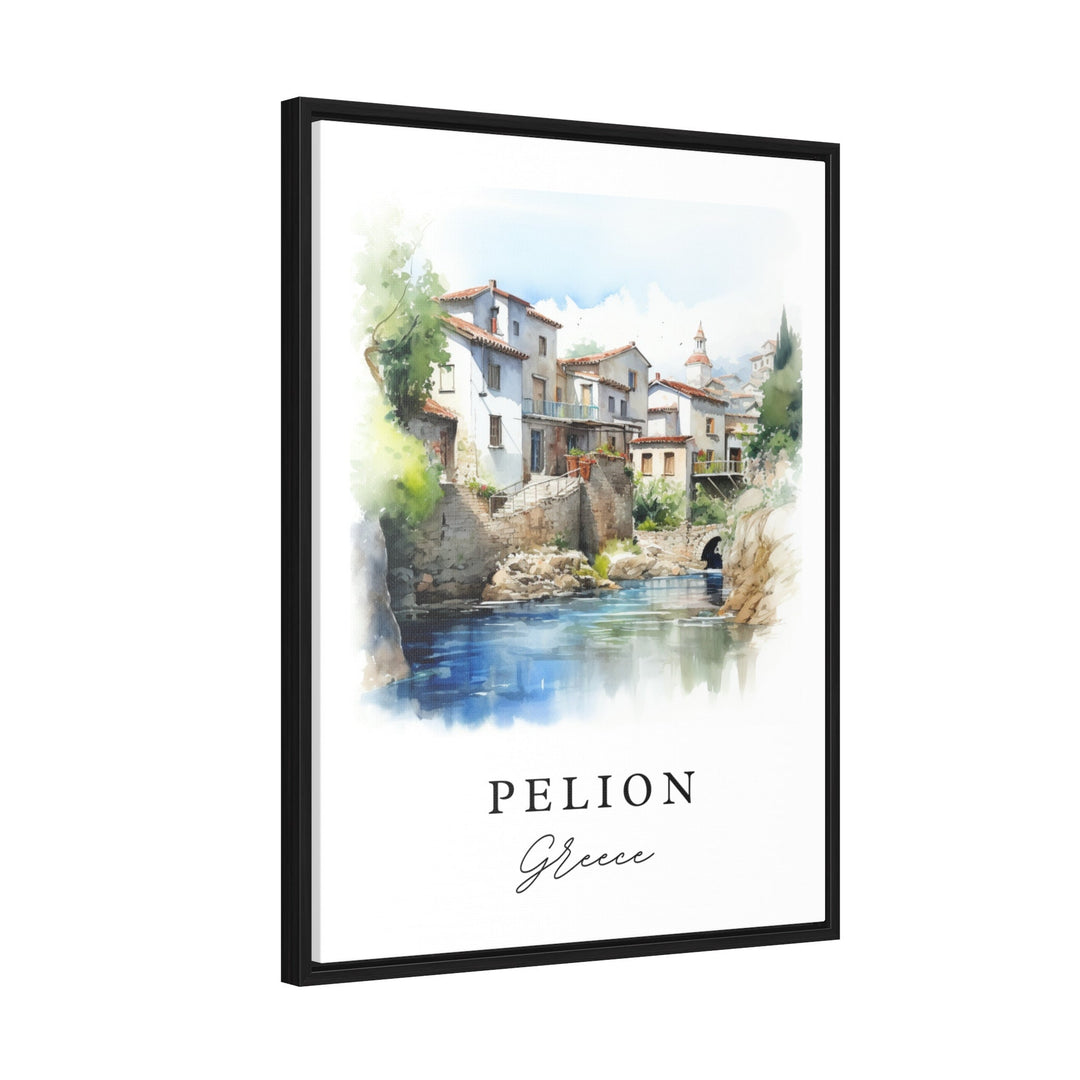 Pelion Greece Wall Art, Pelion Print, Pelion Watercolor Art, Thessaly Greece Gift,