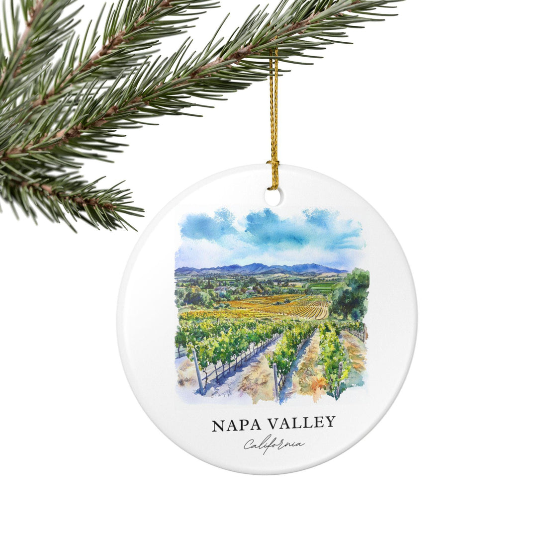 Napa Valley Ornament: Unique Napa Valley Souvenir, Napa Valley Xmas Decor, and Authentic Napa Valley California Gift