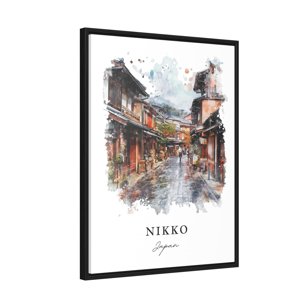 Nikko Japan Wall Art, Nikko Print, Toshogu Watercolor Art, Tochigi Prefecture Gift, Nikko