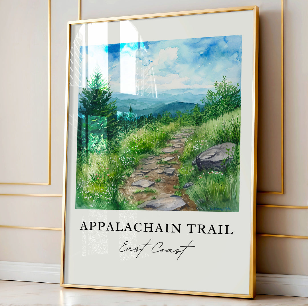 Appalachian Trail Wall Art - East Coast Print