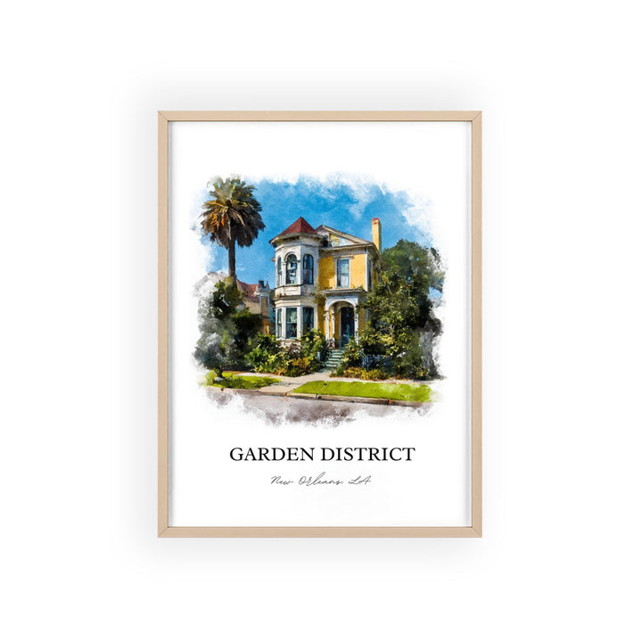 New Orleans, Louisiana, USA – Watercolor Art Print