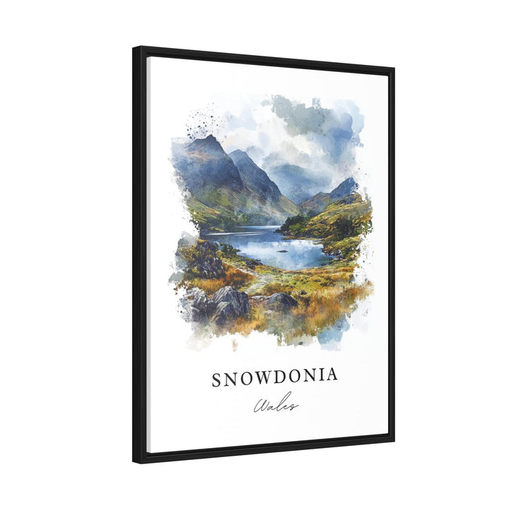 Snowdonia Wall Art, Snowdonia Wales Print, Wales Watercolor Art, Eryri National Park Gift,