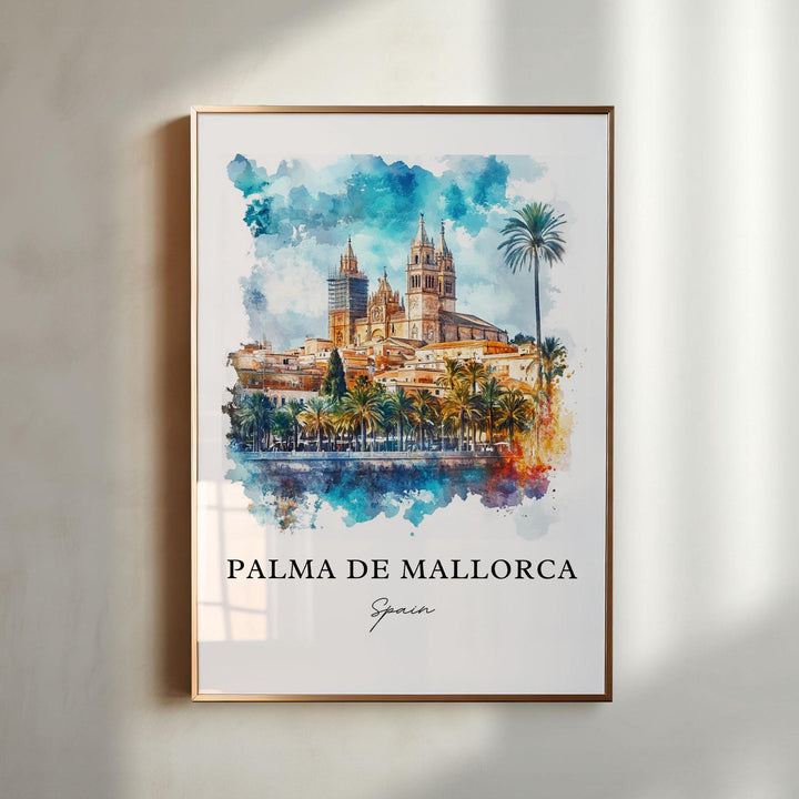 Palma de Mallorca, Spain – Watercolor Art Print