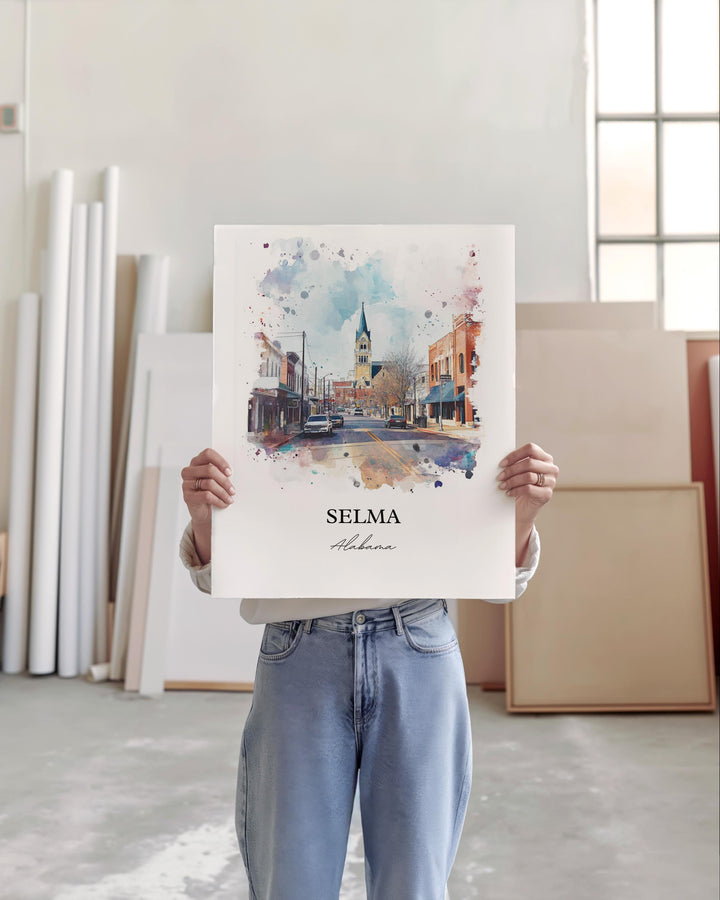 Selma AL Wall Art - Alabama Print
