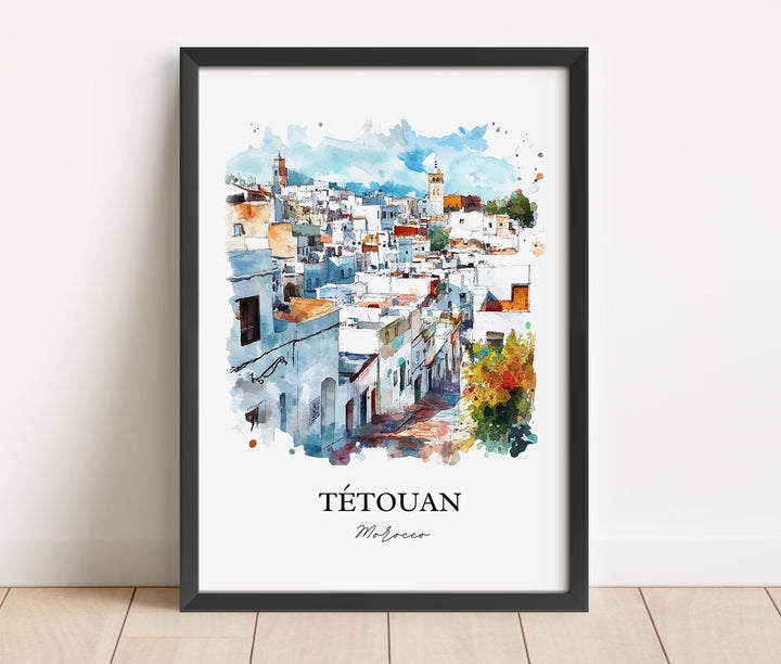 Tétouan, Morocco – Watercolor Art Print