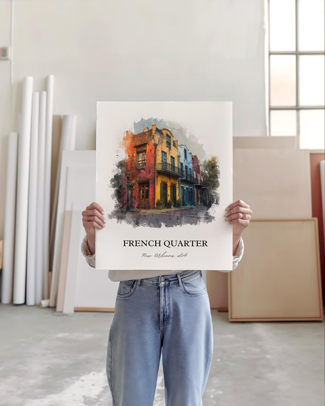 New Orleans, Louisiana, USA – Watercolor Art Print