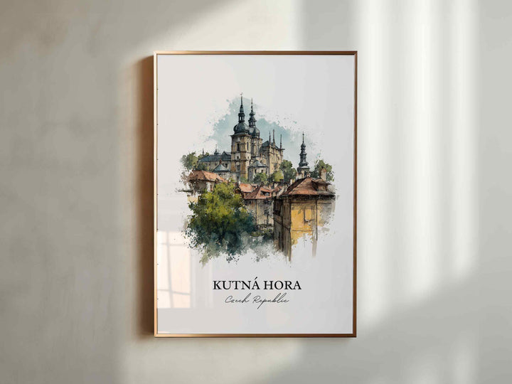 Kutná Hora, Czech Republic – Watercolor Art Print