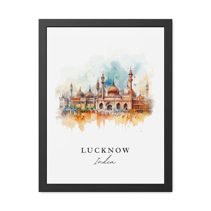 Lucknow India wall art - India, Lucknow India poster, Lucknow Wedding gift, Birthday present, Custom Text, Personalised Gift