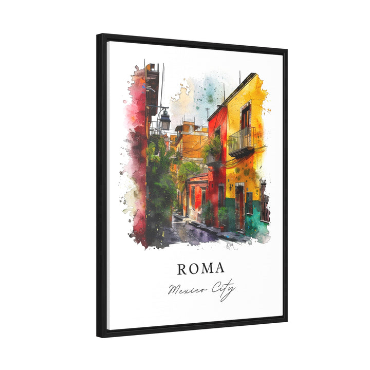 Roma Mexico City Wall Art, Roma Print, Roma CDMX Watercolor, Mexico City Gift, Travel Poster, Housewarming Gift