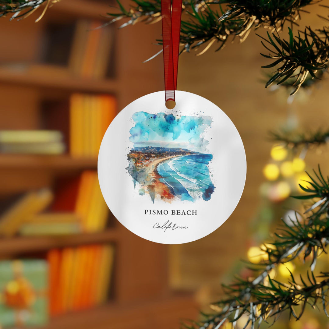 Pismo Beach Ornament: Unique Pismo Beach Souvenir, Pismo Beach CA Xmas Decor, and Authentic Central Coast Cali Gift