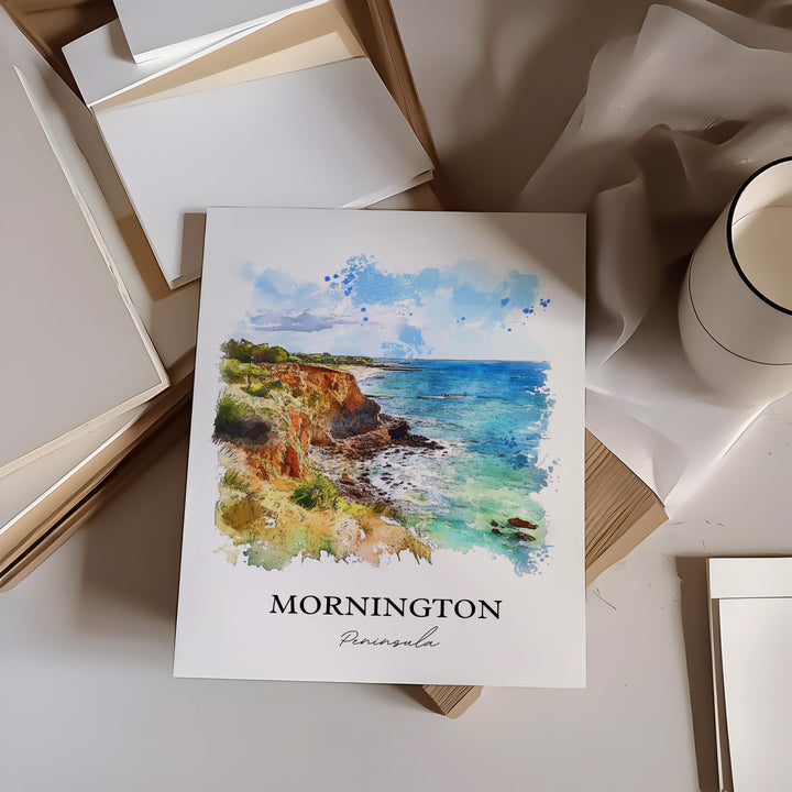Mornington Peninsula, Australia – Watercolor Art Print Cape Schanck, Victoria